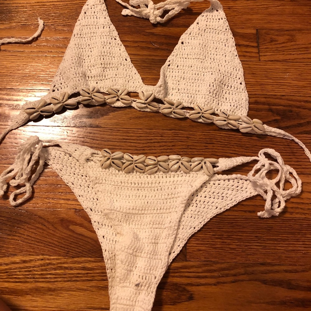 White bikini set
